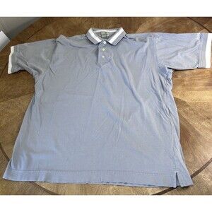 Cutter & Buck Polo Shirt XL Gray Cotton Short Sleeve Casual Golf Y2K Style